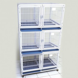 Cage de gardiennage Grand modèle 3 modules - 392.70€ avec remise palier -M838D-AGC-CREATION