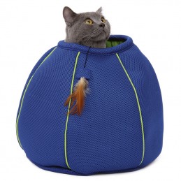 CAT BALL WITH FEATHER -AGW0160C-AGC-CREATION