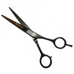 Right handed "Spécial"straight scissors 15 cm, with finger rest -k103-AGC-CREATION