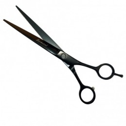 Right handed "Spécial" straight scissors 19 cm, with finger rest -k104-AGC-CREATION