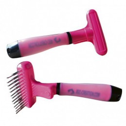 Rotating and retractable teeth curry comb for grooming dogs and cats -P022-AGC-CREATION