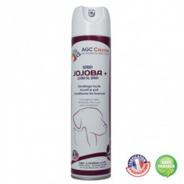 Spray jojoba+ AGC CREATION 400 ml pour le toilettage des chiens -C803-AGC-CREATION