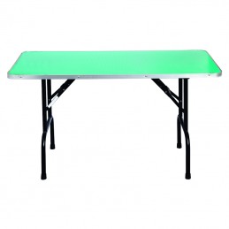 TABLE PLIANTE 120 X 60 CM HAUTEUR 66cm - VERT - 81.60€ AVEC REMISE PALIER -MZ120BV-AGC-CREATION